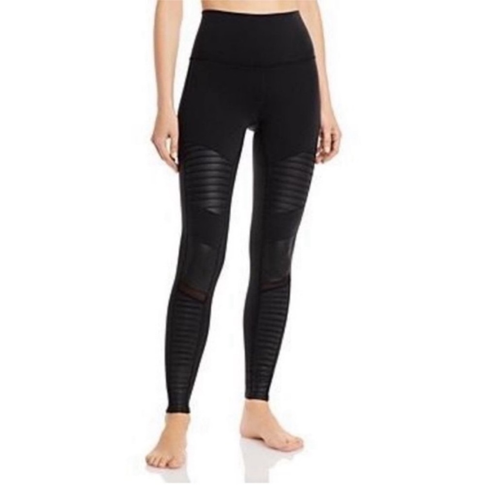 ALO YOGA High-Waist Moto Legging Black Size XS